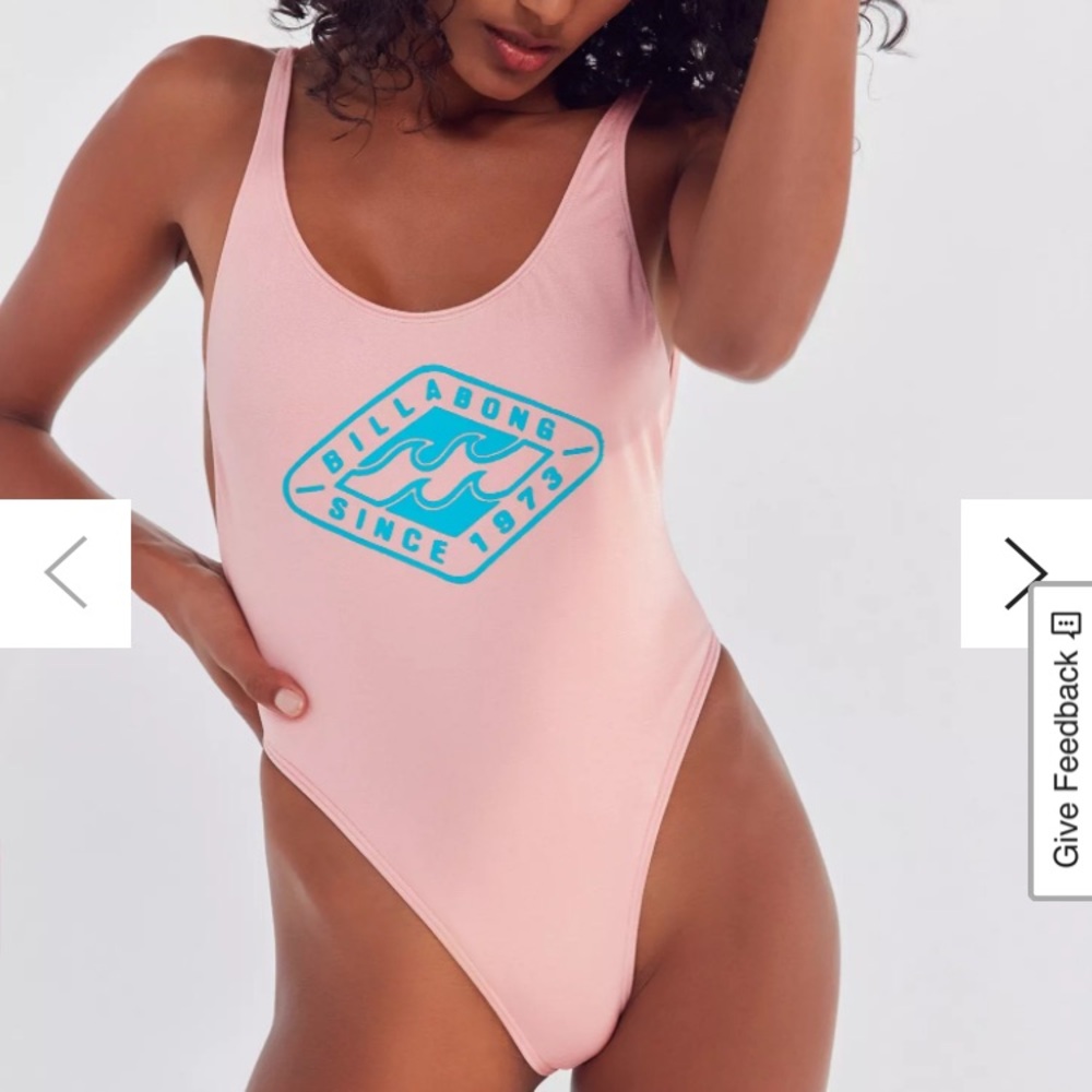 Billabong Sunny Daze Women's Pink one piece Swimsuit sz small